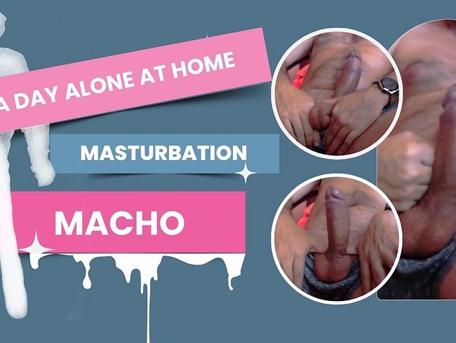 Download: latincock21cm - Älterer Mann allein zu Hause, viel Milch