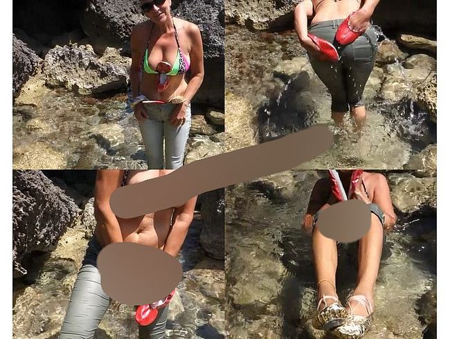 Download: lynli - Schläppchenspaß im Meer, Footjob