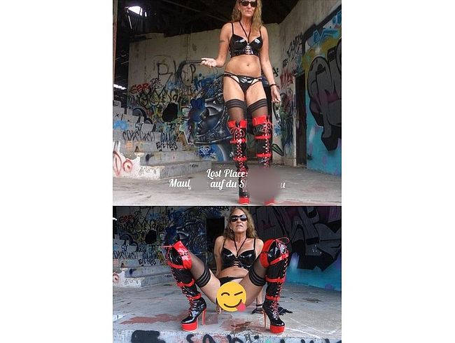 Download: lynli - Lost Place: Maulfotze auf du Sklavensau