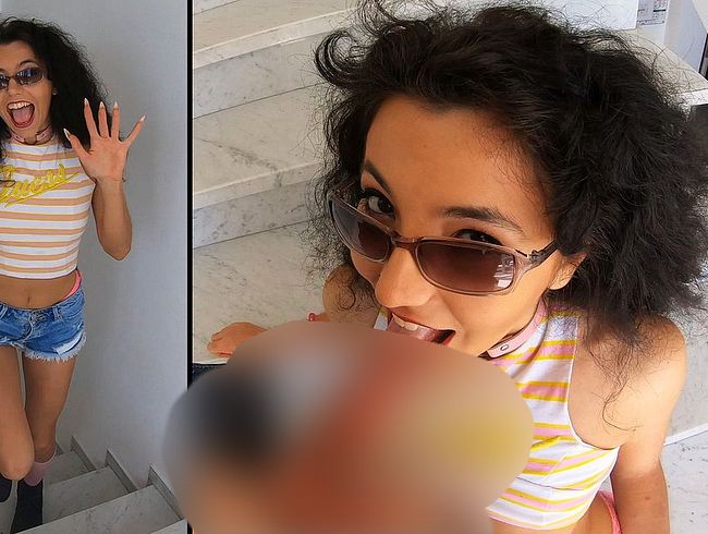 Download: old-guy - Old-Guy´s 19-jährige Knackarsch-Bitch. Im Treppenhaus angebaggert und gefickt, dann ab ins Apartment