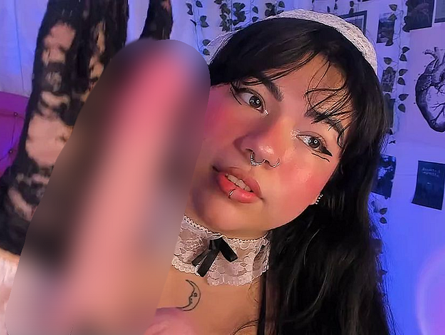 Download: samanta-cutexxx - sexy Dienstmädchen reinigt deinen Schwanz mit ihrer Zunge