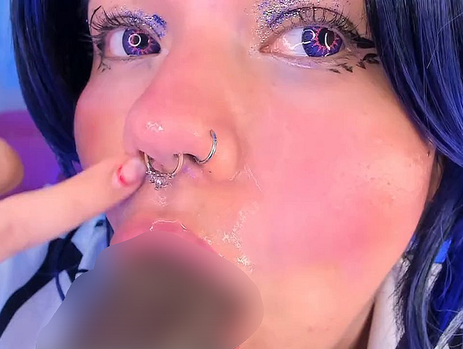 Download: samanta-cutexxx - Schweinenase mit Speichel und Rotz Ahegao