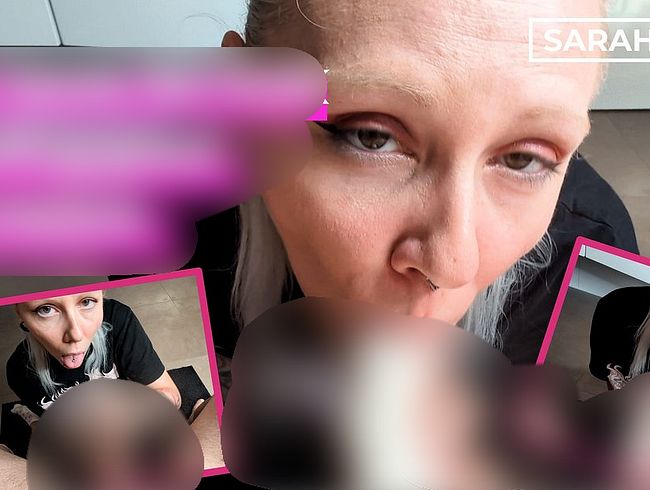Download: sarah_sky_official - Sprühsahne schlecken bis die Sahne kommt. Geiles POV Blowjob Video mit viel Schmatz Schmatz!