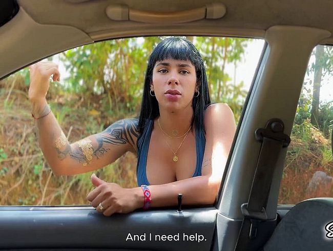 Download: sayafit - Ich steige in das Auto eines Typen und wir haben in der Öffentlichkeit Sex mit meinem dicken Arsch