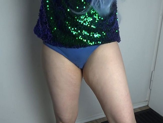 Download: wet_mermaid - Muschicreme im blauen Slip